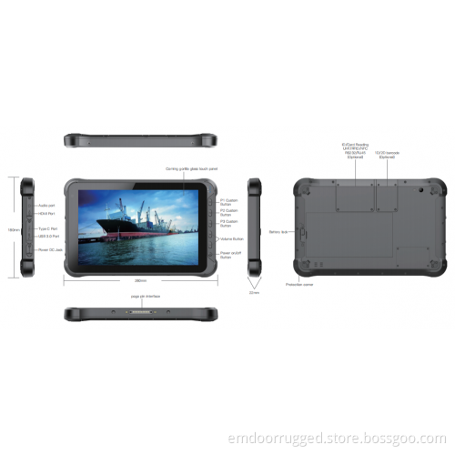 10'' Android: EM-Q15P Android 10.0 System Tablet
